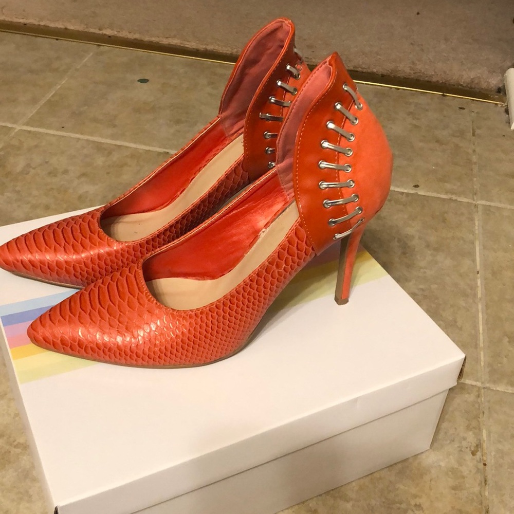 Coral Stilettos -4 inches - Picture 2 of 5